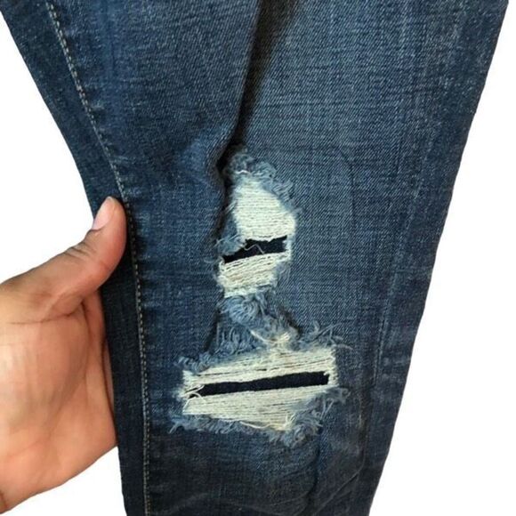 ABLE Womens Jeans The Skinny Aracelly 25 Distressed Leg Mid Rise - Picture 3 of 9